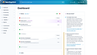 Connection tests and live status info on the admin dashboard